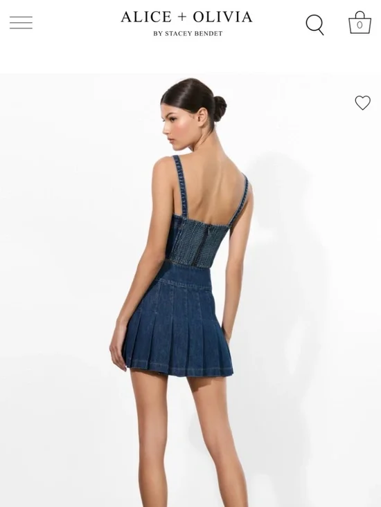 Alice And Olivia Jean Skirt - Picture 2 of 8